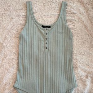 Women’s Teal Button-up Bodysuit